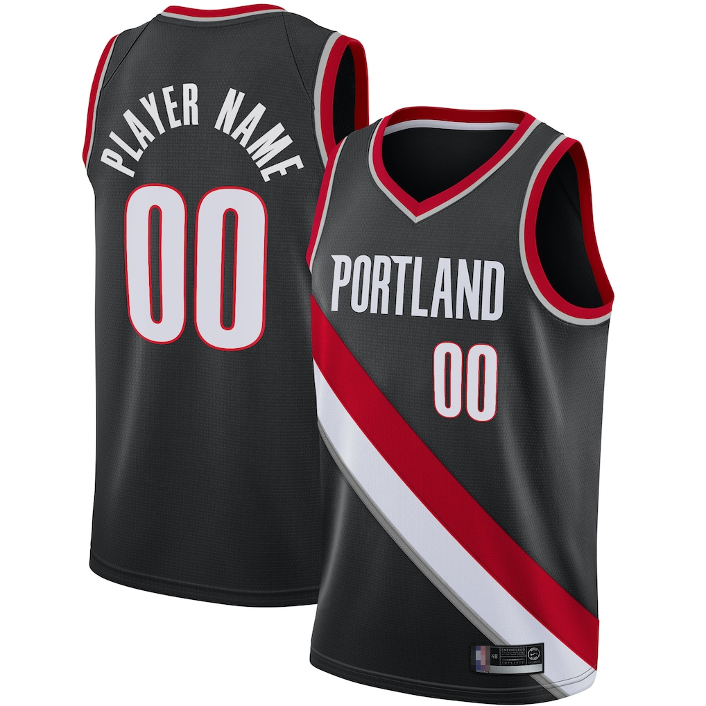 MATTH Custom PT.Blazers Black 2020-2021 Swingman Jerseys - Icon Edition