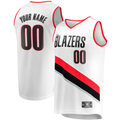 MATTH Custom PT.Blazers Fanatics White Fast Break Replica Jerseys - Association Edition