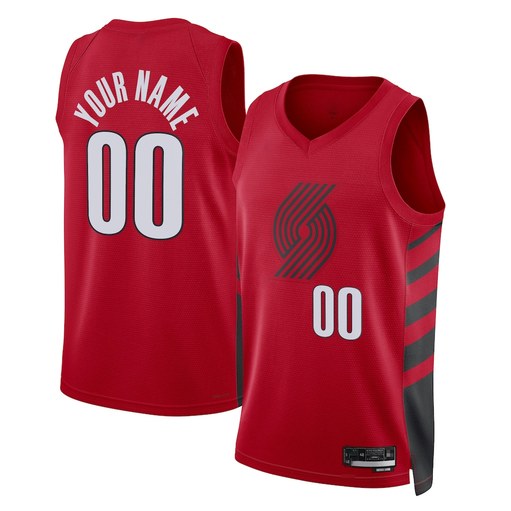 MATTH Custom PT.Blazers Red 2022-2023 Swingman Jerseys - Statement Edition