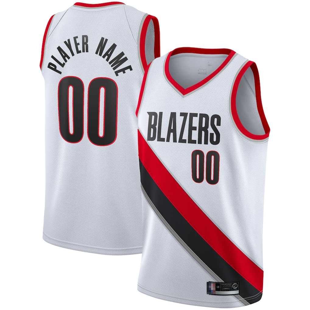 MATTH Custom PT.Blazers White 2020-2021 Swingman Jerseys - Association Edition