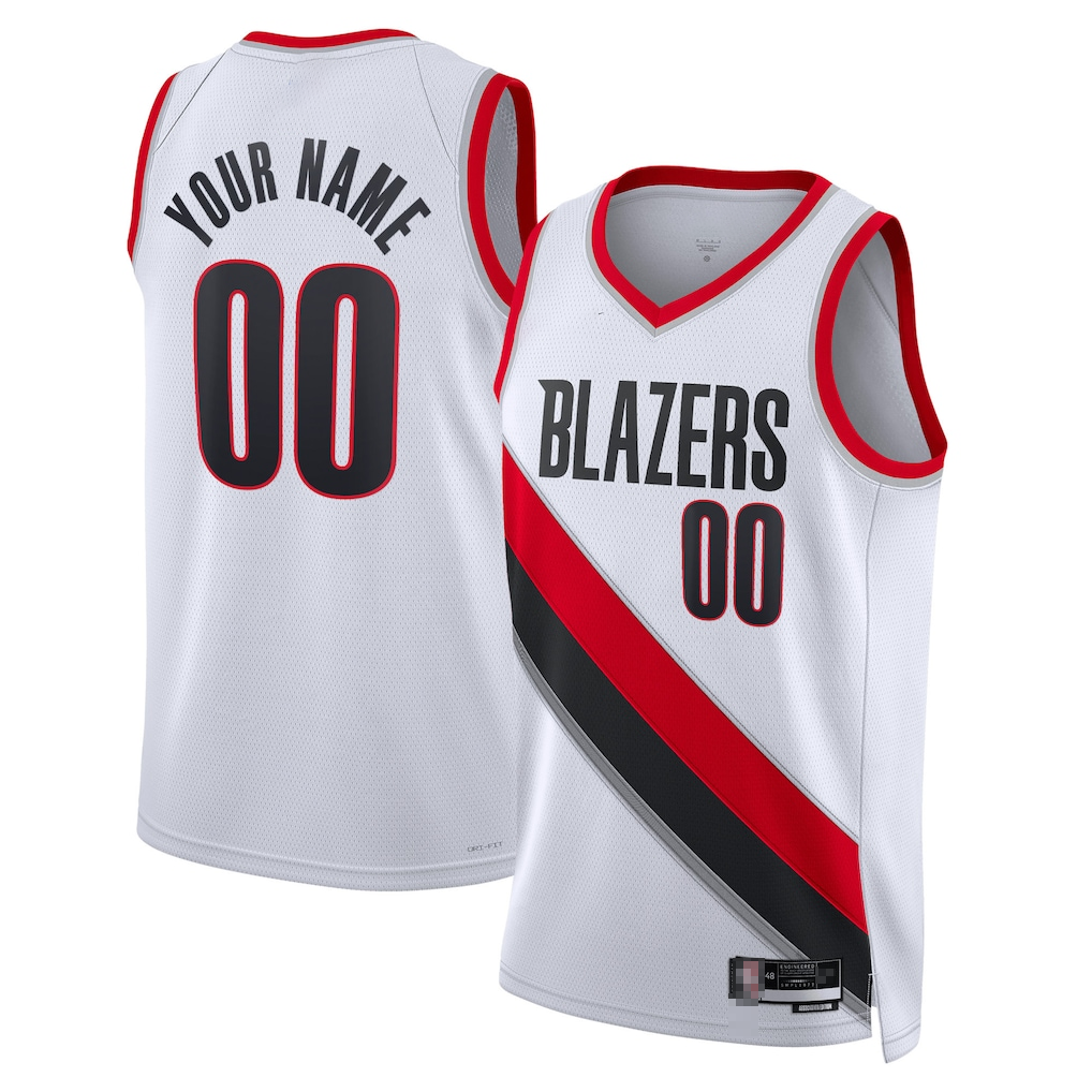 MATTH Custom PT.Blazers White Swingman Jerseys - Association Edition
