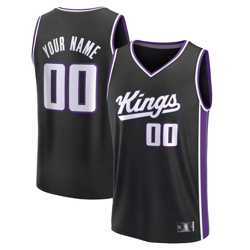MATTH Custom S.Kings Fanatics Black Fast Break Jerseys - Icon Edition