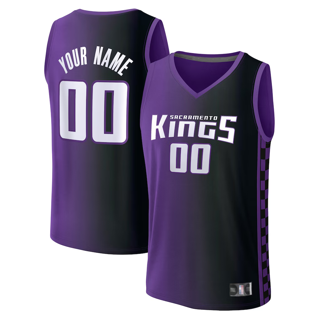 MATTH Custom S.Kings Fanatics Purple Fast Break Replica Jerseys - Statement Edition