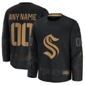 MATTH Custom S.Kraken Black 2024 Military Appreciation Practice Jerseys