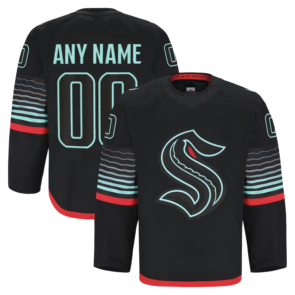 MATTH Custom S.Kraken Black Alternate Authentic Pro Jerseys