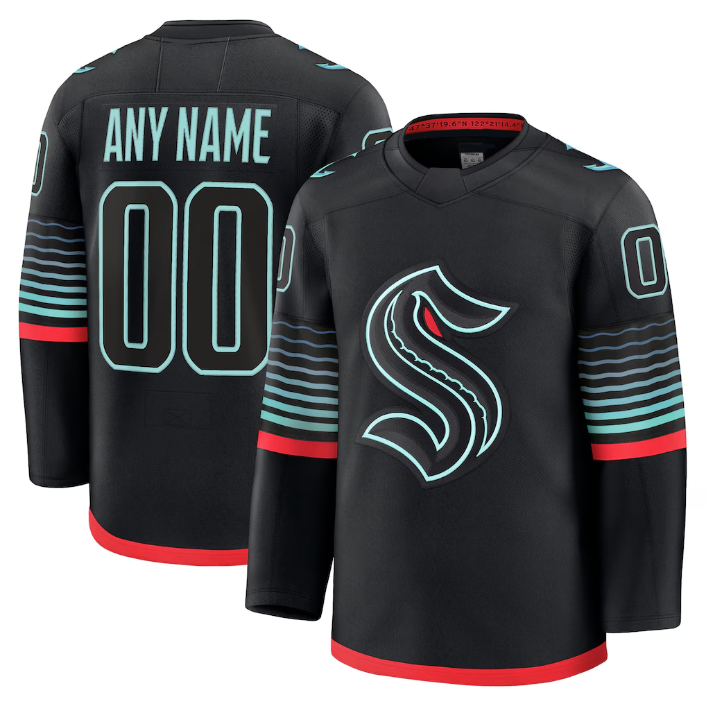 MATTH Custom S.Kraken Black Alternate Premium Jerseys
