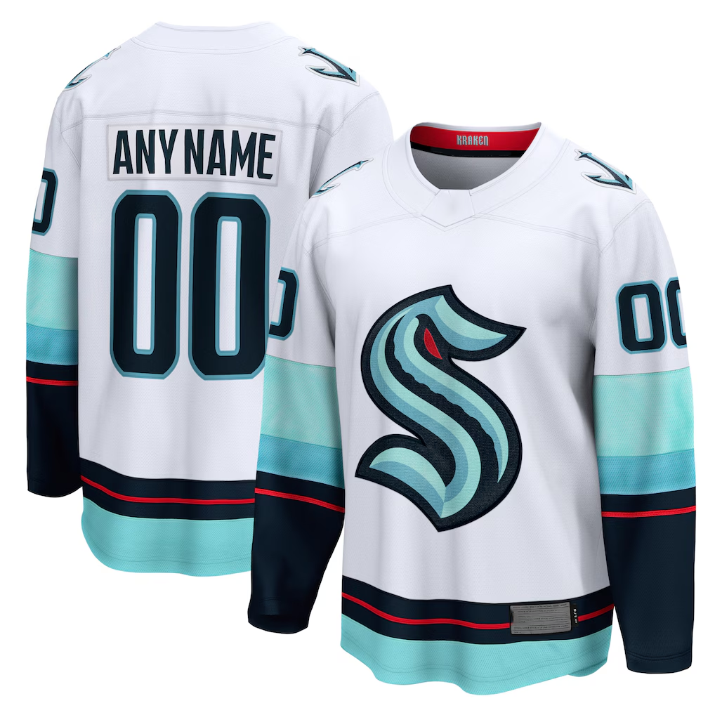 MATTH Custom S.Kraken White Away Breakaway Jerseys