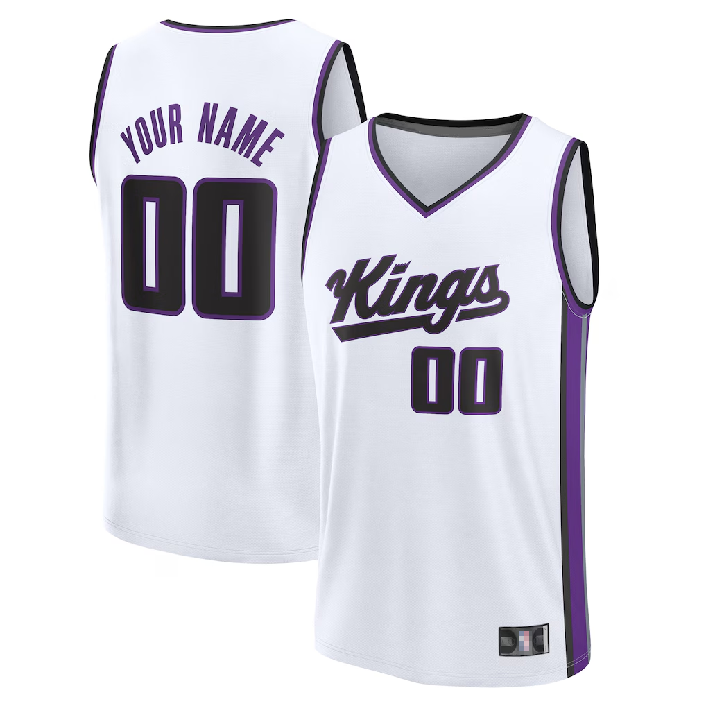 MATTH Custom S.kings Fanatics White Fast Break Jerseys - Association Edition