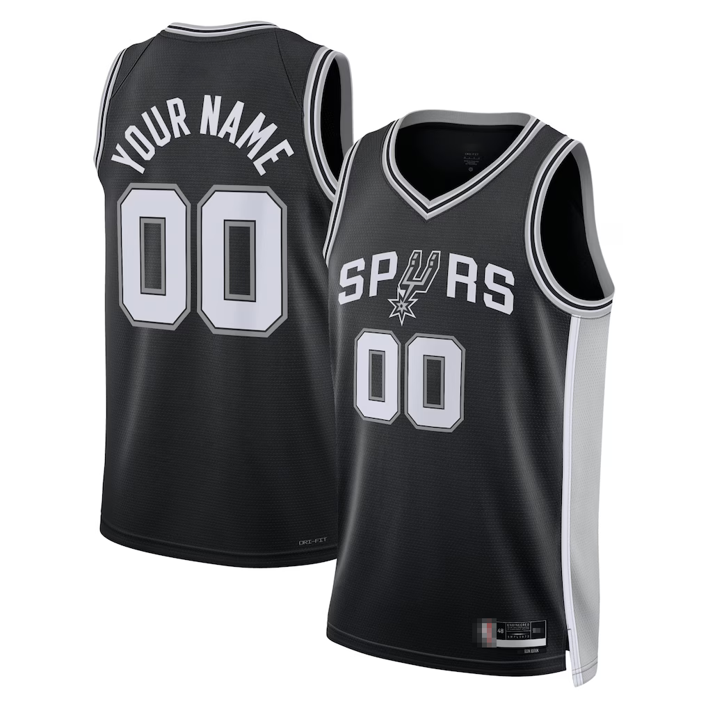 MATTH Custom SA.Spurs Black Swingman Jerseys - Icon Edition