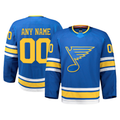MATTH Custom St.L.Blues Blue Home Authentic Pro Jerseys