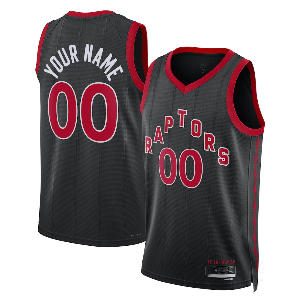 MATTH Custom T.Raptors Black 2022-23 Swingman Jerseys - Statement Edition