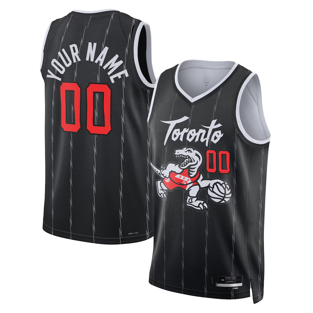 MATTH Custom T.Raptors Black 2025-26 City Edition Swingman Jerseys
