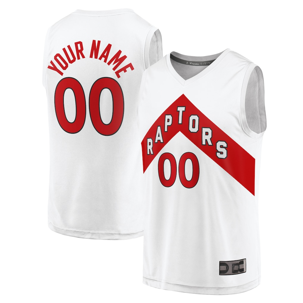 MATTH Custom T.Raptors White Fast Break Custom Replica Jerseys - Association Edition