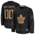 MATTH Custom T.Maple Leafs Black 2024 Military Appreciation Practice Jerseys