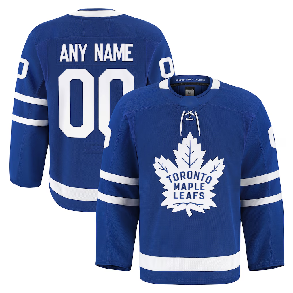 MATTH Custom T.Maple Leafs Blue Home Authentic Pro Jerseys