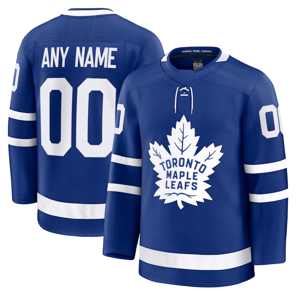 MATTH Custom T.Maple Leafs Blue Home Premium Jerseys