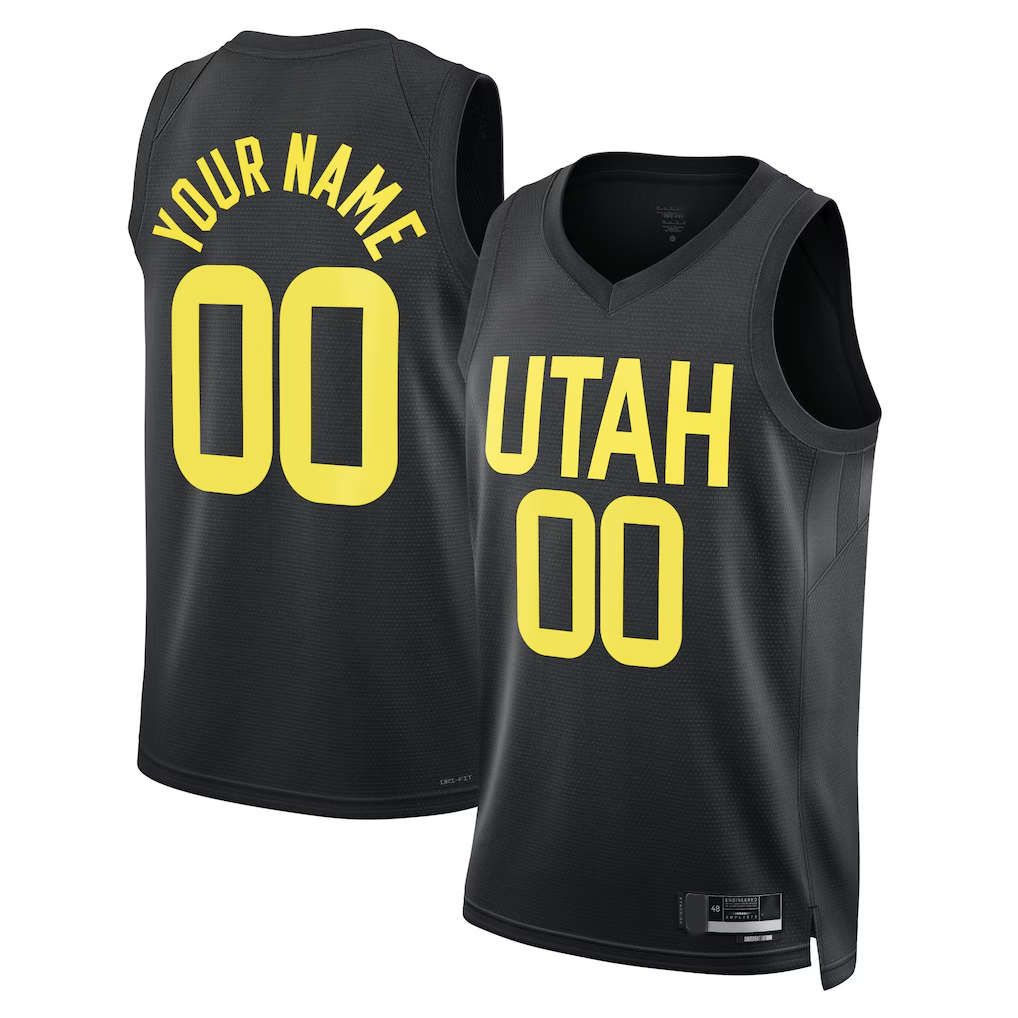 MATTH Custom U.Jazz Black 2022-2023 Swingman Jerseys- Statement Edition