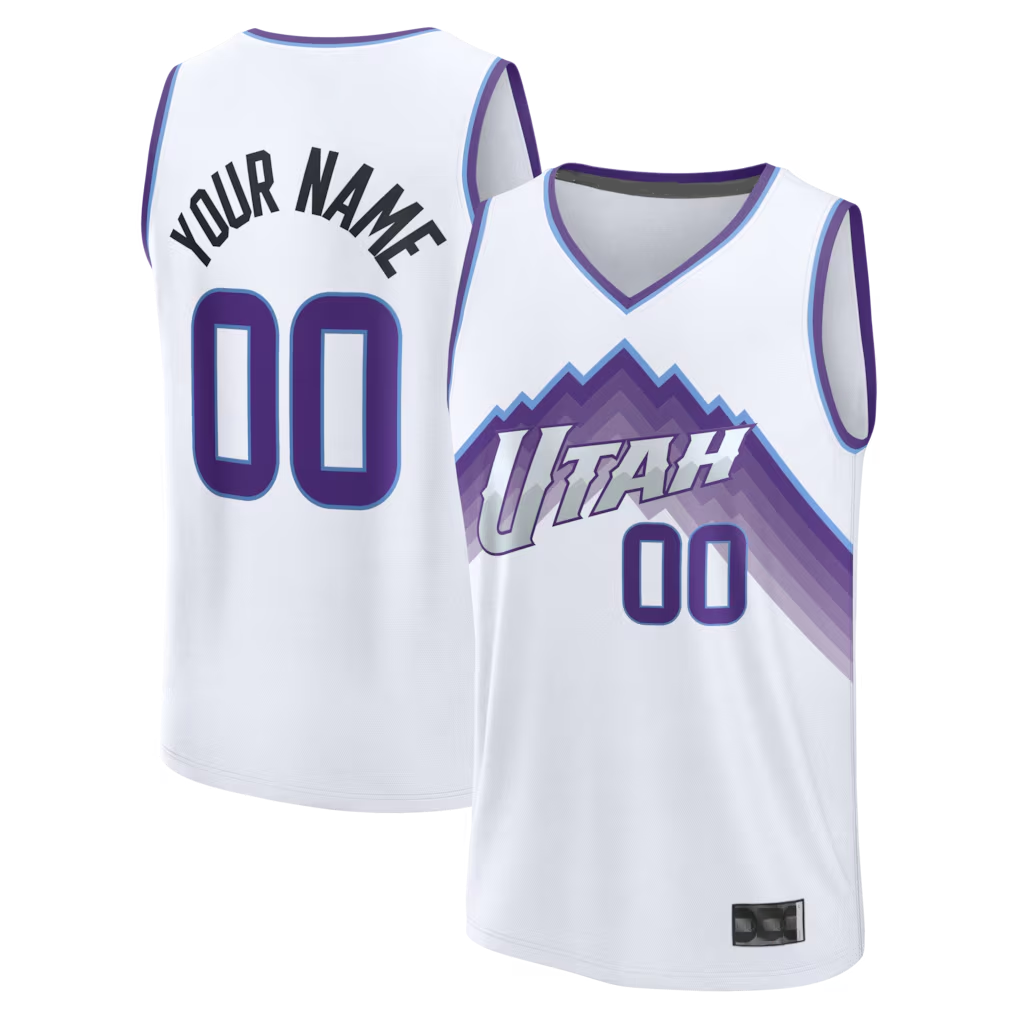 MATTH Custom U.Jazz Fanatics White Fast Break Replica Jerseys - Association Edition
