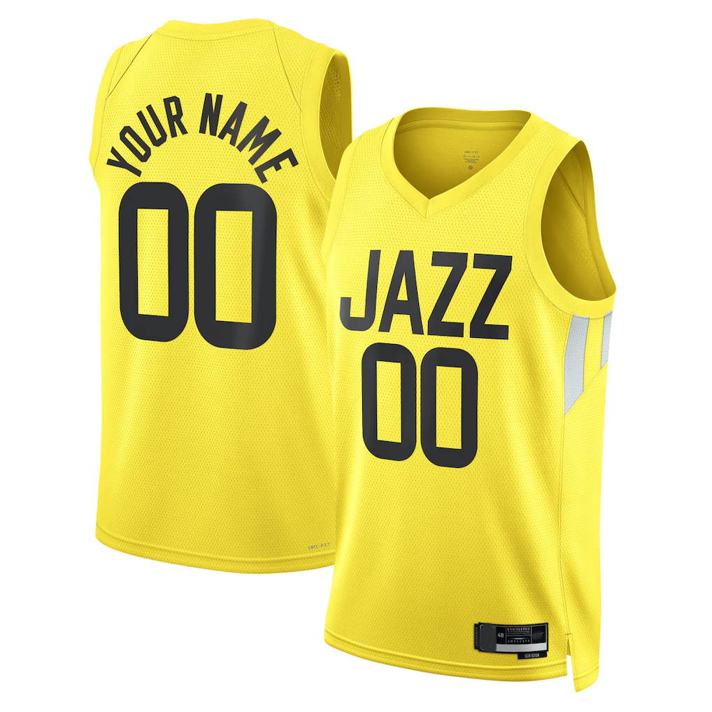MATTH Custom U.Jazz Gold Swingman Jerseys - Icon Edition