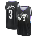MATTH U.Jazz #3 Keyonte George Fanatics Black Fast Break Replica Jerseys - Statement Edition