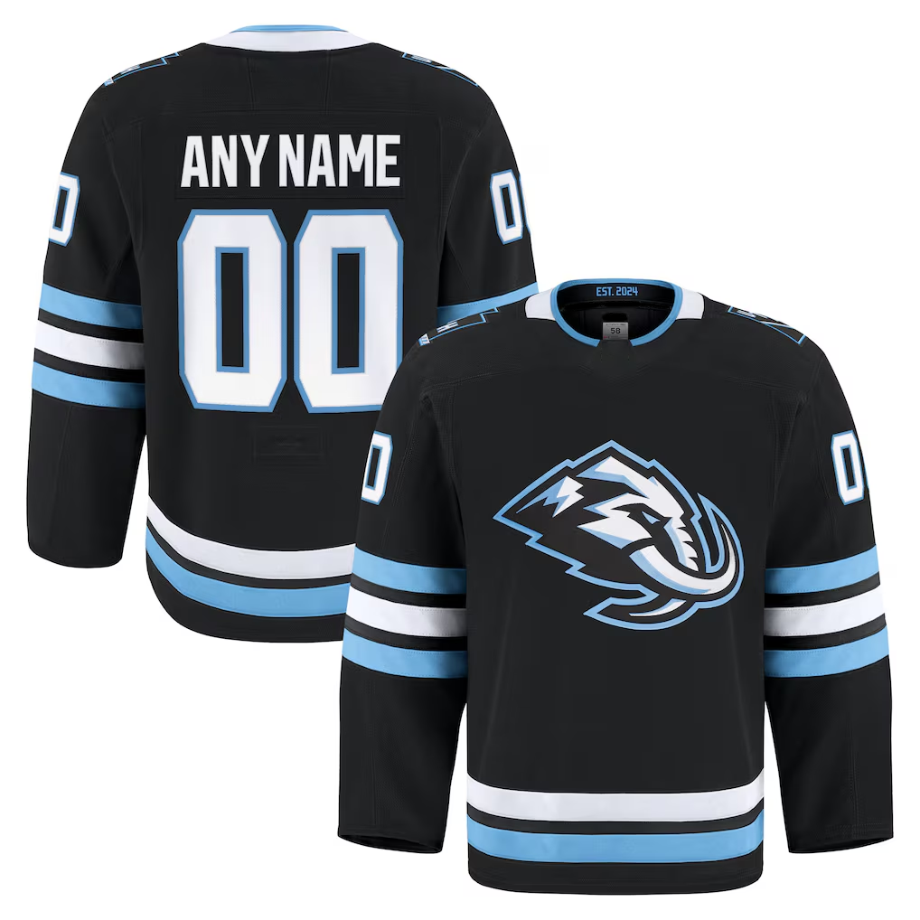MATTH Custom U.Mammoth Black Home Authentic Pro Jerseys