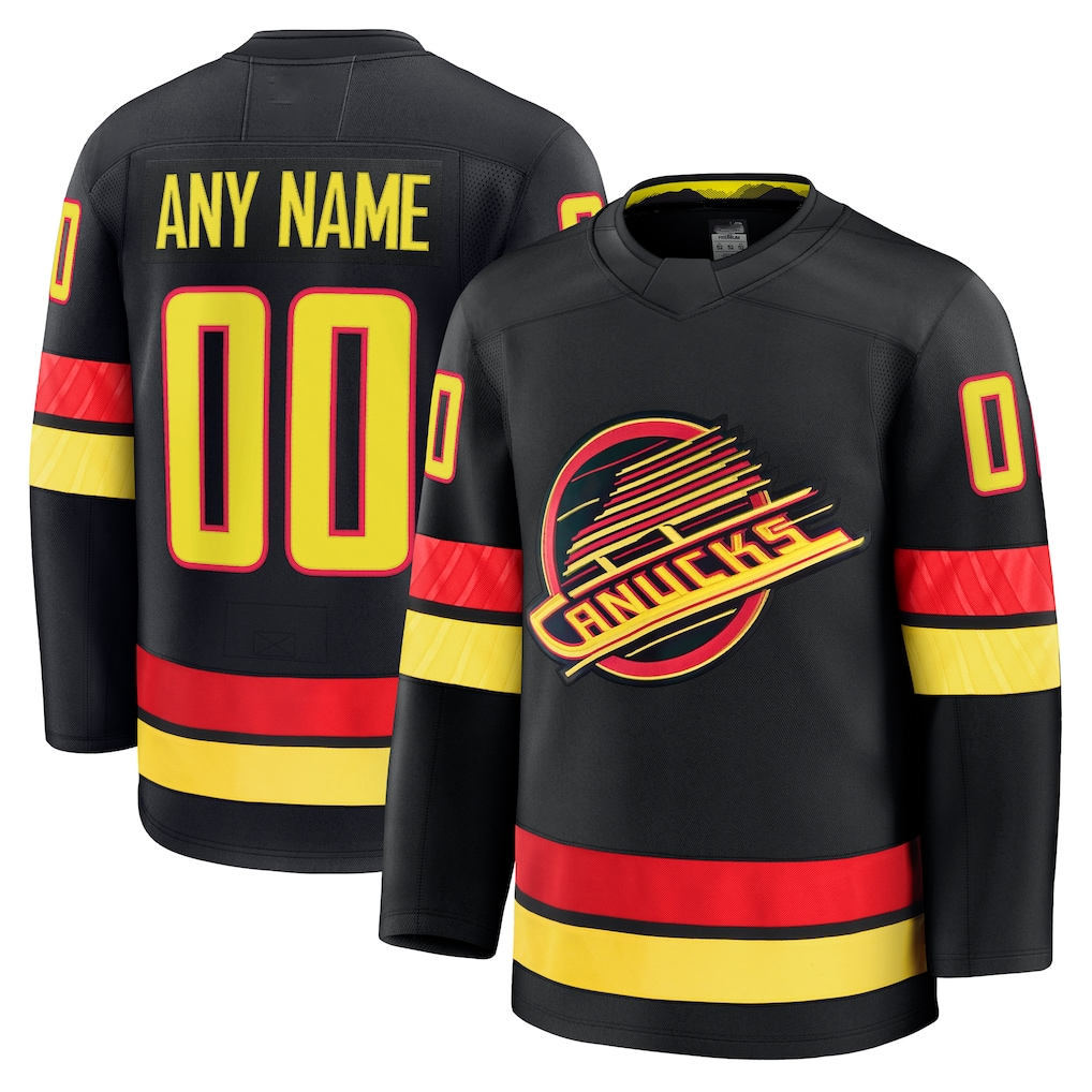 MATTH Custom V.Canucks Black Alternate Premium Jerseys