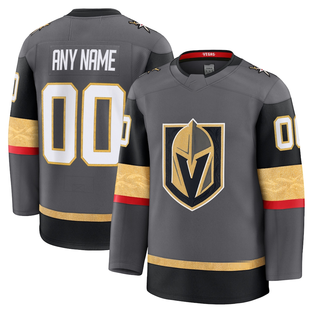 MATTH Custom V.Golden Knights Gray Alternate Premium Jerseys