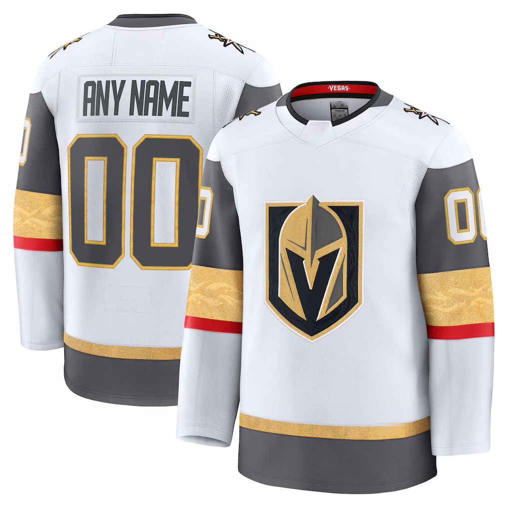 MATTH Custom V.Golden Knights White Away Premium Jerseys