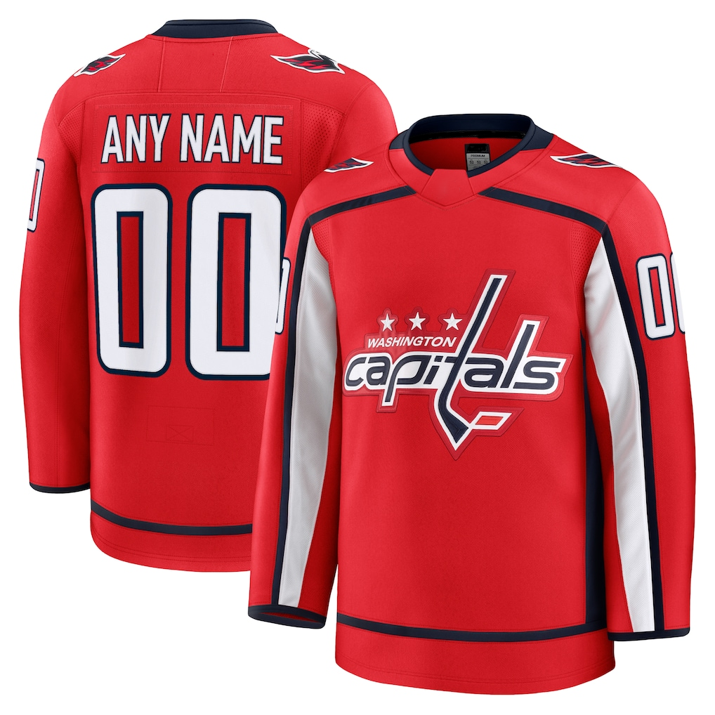 MATTH Custom W.Capitals Red Home Premium Jerseys