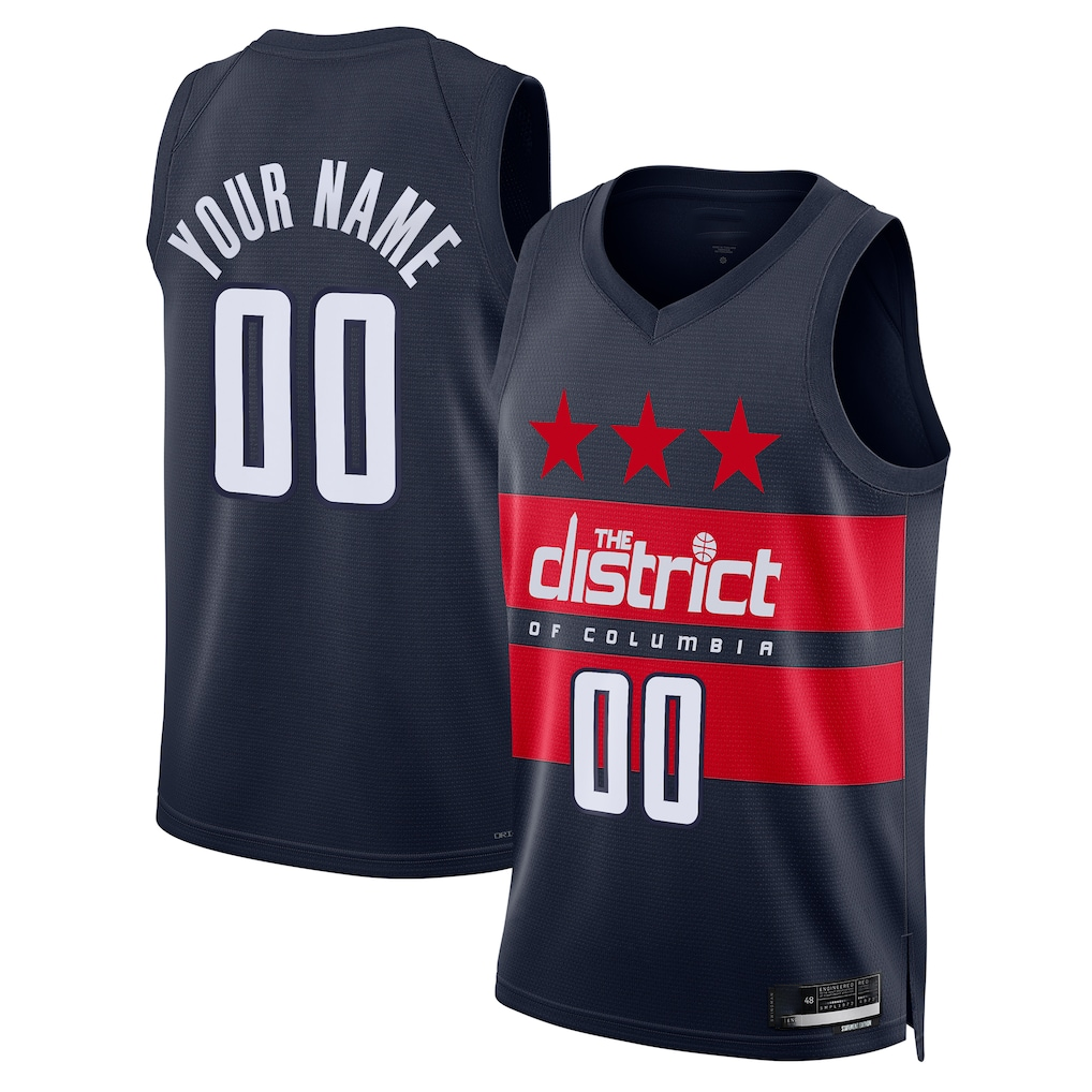MATTH Custom W.Wizards Navy 2024-25 Swingman Jerseys - Statement Edition