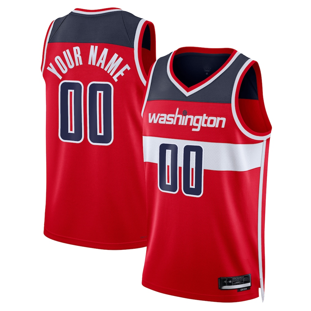 MATTH Custom W.Wizards Red Swingman Jerseys - Icon Edition