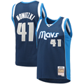 MATTH D.Mavericks Mitchell & Ness #41 Dirk Nowitzki Navy Dallas Mavericks 2011-2012 Hardwood Classics Swingman Stitched Jerseys