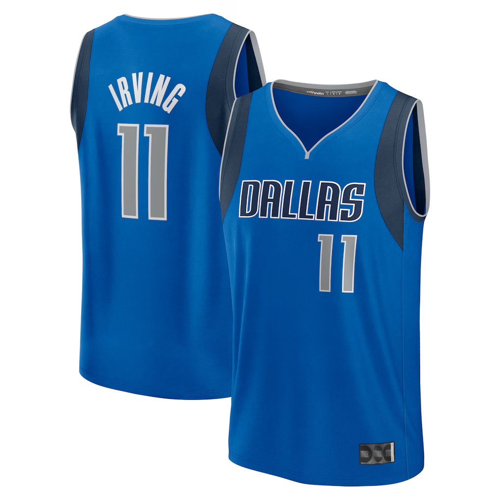 MATTH D.Mavericks #11 Kyrie Irving Blue Fast Break Replica Player Jerseys - Icon Edition