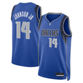 MATTH D.Mavericks #14 Morez Johnson Jr. Blue Icon Swingman Stitched Jerseys