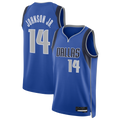 MATTH D.Mavericks #14 Morez Johnson Jr. Blue Swingman Jerseys - Icon Edition