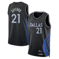 MATTH D.Mavericks #21 Daniel Gafford Black 2025-2026 City Edition Swingman Stitched Jerseys