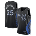 MATTH D.Mavericks #25 P.J. Washington Jr. Black 2025-2026 City Edition Swingman Stitched Jerseys