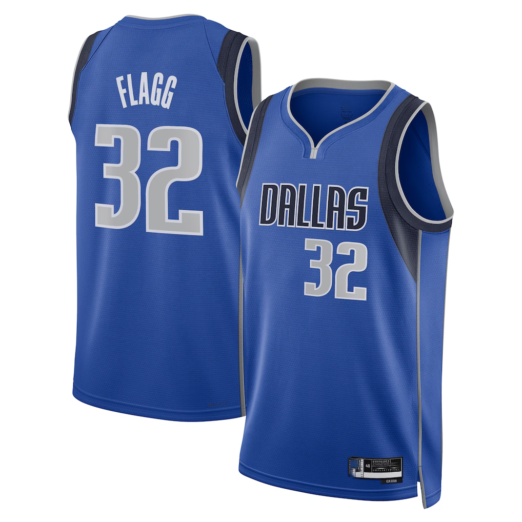 MATTH D.Mavericks #32 Cooper Flagg Blue 2025  Draft First Round Pick Swingman Jerseys - Icon Edition