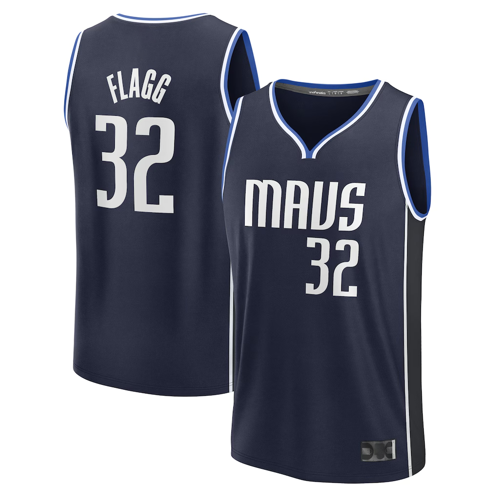 MATTH D.Mavericks #32 Cooper Flagg Navy 2025 Draft First Round Pick Fast Break Replica Jerseys - Statement Edition