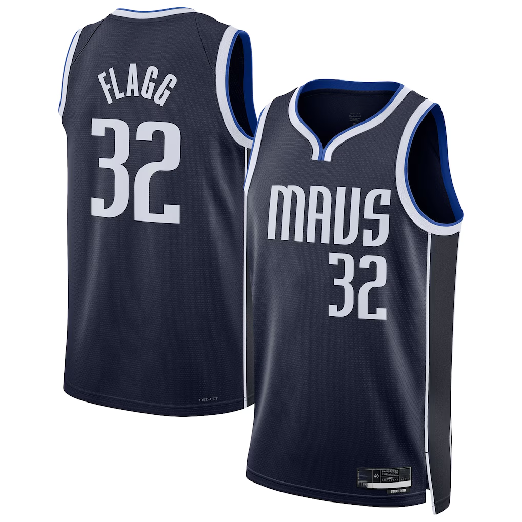 MATTH D.Mavericks #32 Cooper Flagg  Navy Swingman Jerseys - Statement Edition