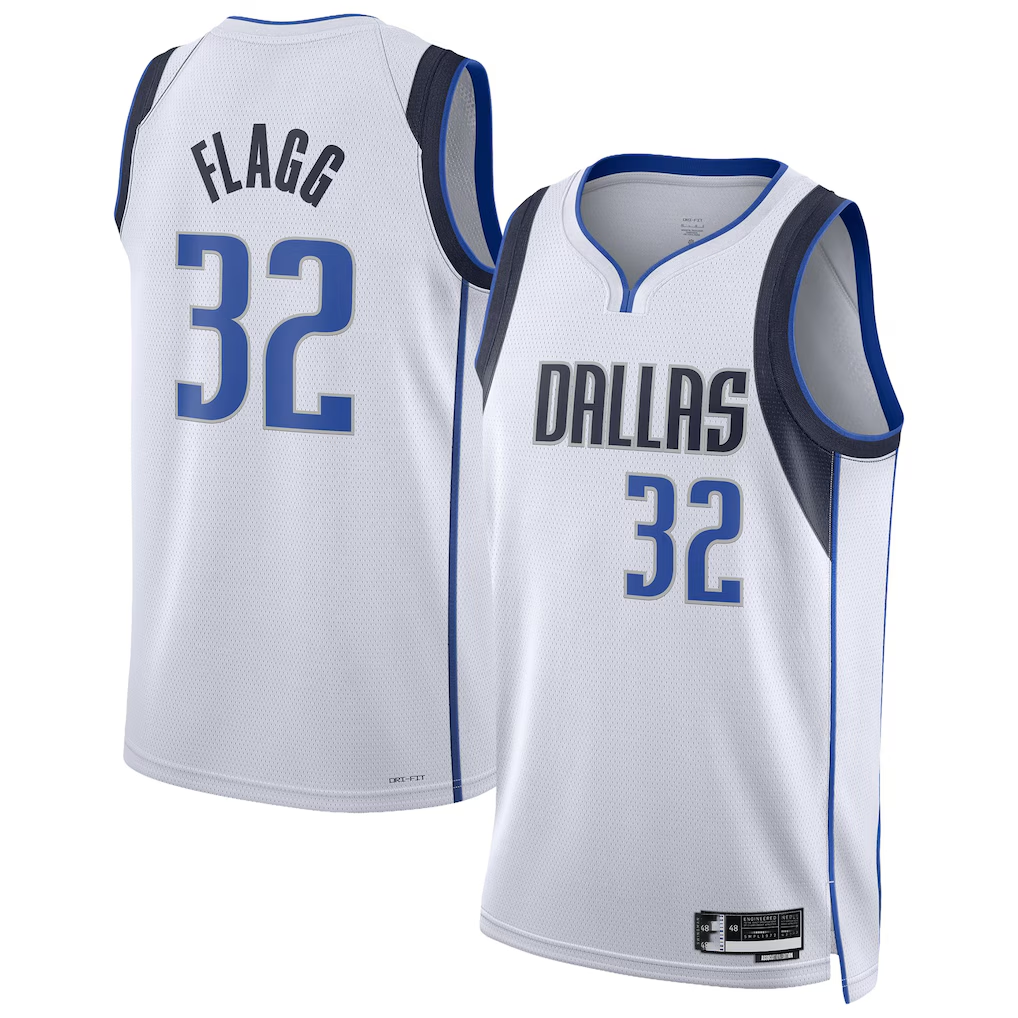 MATTH D.Mavericks #32 Cooper Flagg White Swingman Player Jerseys - Association Edition