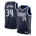MATTH D.Mavericks #34 Santi Aldama Navy Statement Edition Swingman Stitched Jerseys