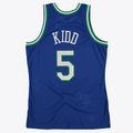 MATTH D.Mavericks #5 Jason Kidd Royal 1997 Hardwood Classics Road Swingman  By Mitchell & Ness Stitched Jerseys