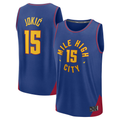 MATTH D.Nuggets #15 Nikola Jokic  Blue Fast Break Replica Player Jerseys - Statement Edition