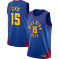 MATTH D.Nuggets #15 Nikola Jokic Blue Swingman Jerseys - Statement Edition