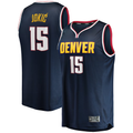 MATTH D.Nuggets #15 Nikola Jokic Navy Fast Break Player Jerseys - Icon Edition