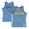 MATTH D.Nuggets #27 Jamal Murray Mitchell & Ness Powder Blue 2016-17 Throwback Swingman Jerseys