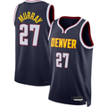 MATTH D.Nuggets #27 Jamal Murray Navy Swingman Jerseys - Icon Edition