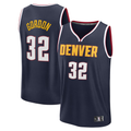 MATTH D.Nuggets #32 Aaron Gordon Navy Fast Break Replica Player Jerseys - Icon Edition