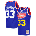 MATTH D.Nuggets #33 David Thompson Mitchell & Ness Royal Hardwood Classics 1975-76 Swingman Jersey